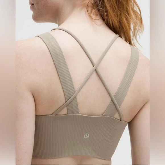 Lululemon Like a Cloud Ribbed Longline Bra *Light Support, D/DD Cup - Picture 2 of 5